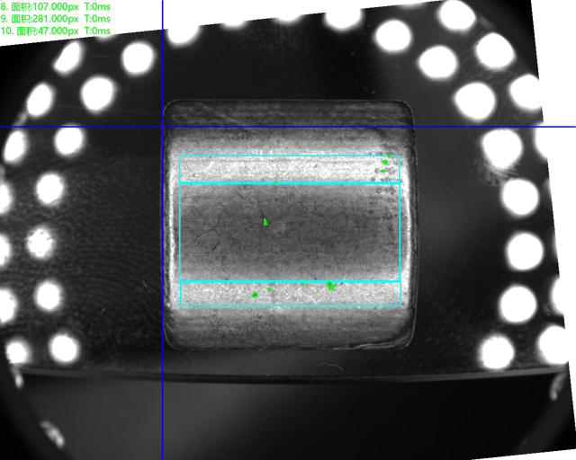 顶部正光检测良品分析图